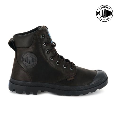 Bottes Palladium Pampa Cuff WP LUX Femme Chocolat | FR NOT426S